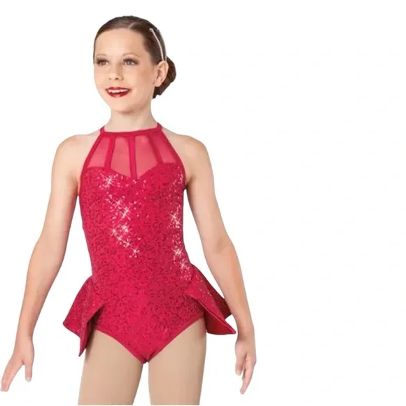 Weissman Showtime “Don’t Start Now” Costume in Red 🔴 Child Medium - Picture 2 of 3